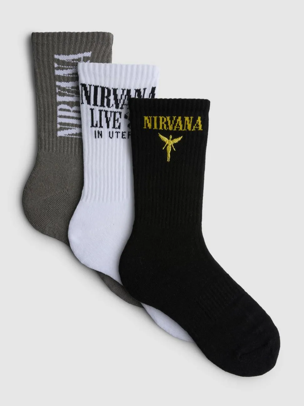 Gerippte „Nirvana“ Socken, 3er-Pack