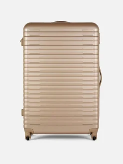 Gerippter Hartschalenkoffer mit 4 Rädern
