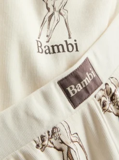 Gerippter Schlafanzug mit „Disney Bambi“ Grafik