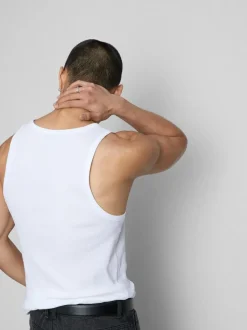 Geripptes Basic Unterhemd