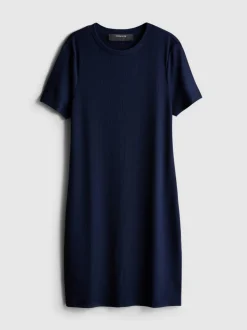 Geripptes Bodycon-T-Shirt-Kleid in Minilänge