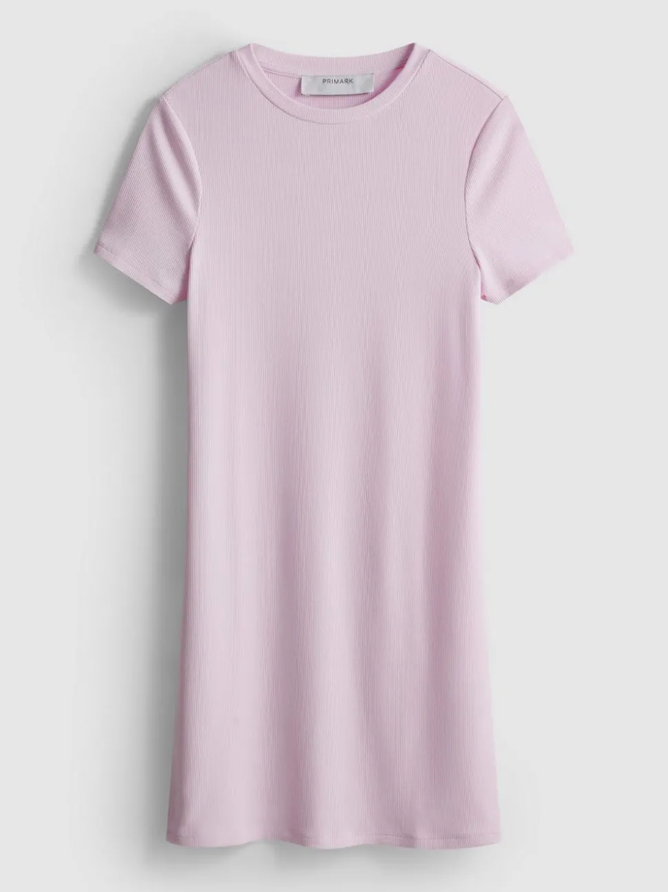 Geripptes Bodycon-T-Shirt-Kleid in Minilänge