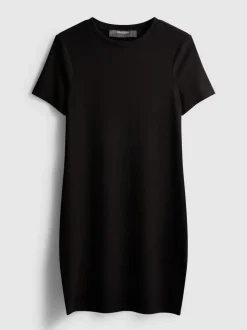 Geripptes Bodycon-T-Shirt-Kleid in Minilänge