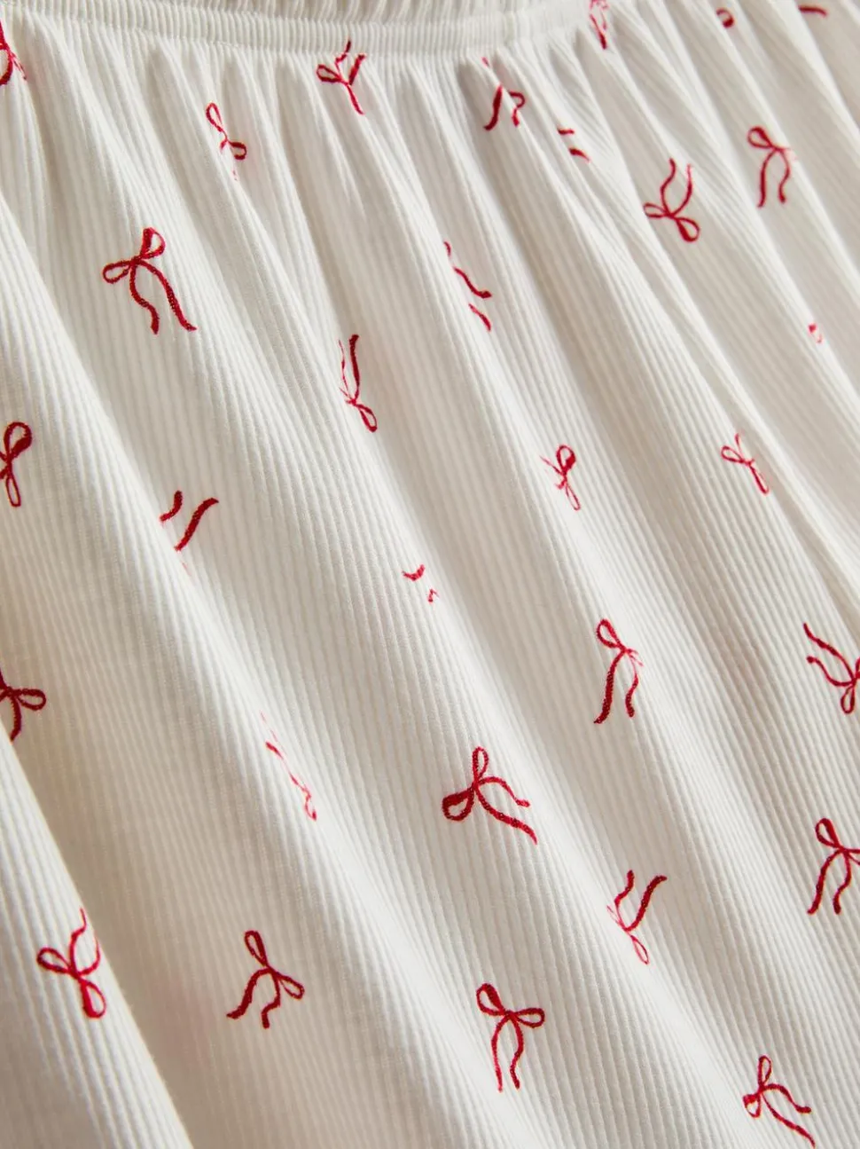 Gerippte Schlafanzugshorts mit Print