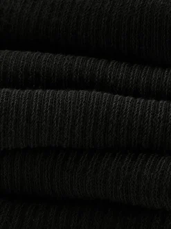 Gerippte Socken in Viertellänge, 5er-Pack