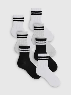 Gerippte Sportsocken, 7er-Pack