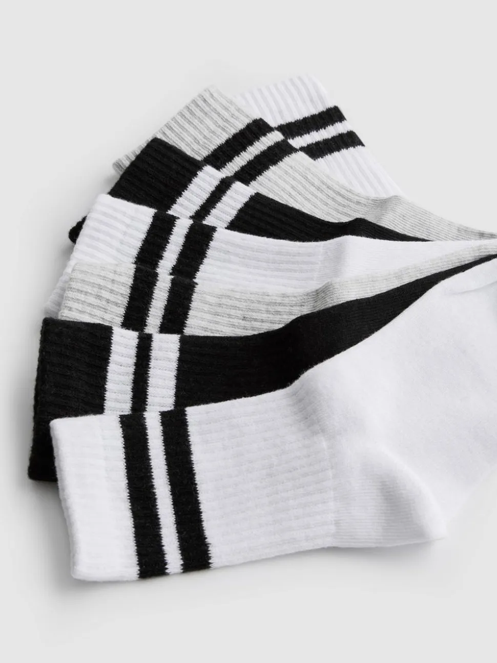 Gerippte Sportsocken, 7er-Pack