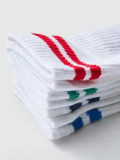Gerippte Sportsocken, 7er-Pack