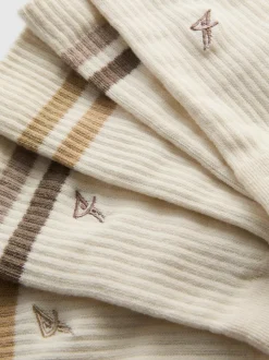 Gerippte Sportsocken, 5er-Pack