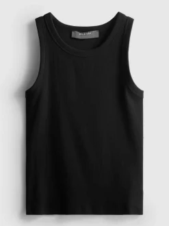 Geripptes Racerback-Top mit hohem Baumwollanteil