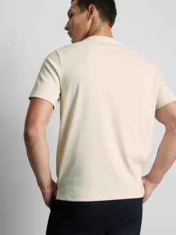 Geripptes „The Edit“ T-Shirt mit Rundhalsausschnitt