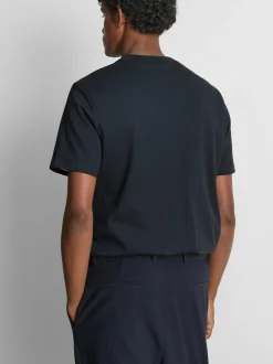 Geripptes „The Edit“ T-Shirt mit Rundhalsausschnitt