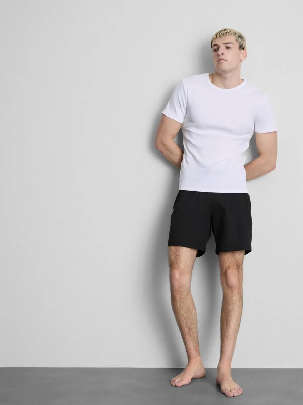 Geripptes T-Shirt, 2er-Pack