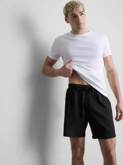 Geripptes T-Shirt, 2er-Pack