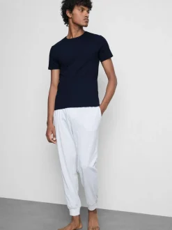 Geripptes T-Shirt, 2er-Pack