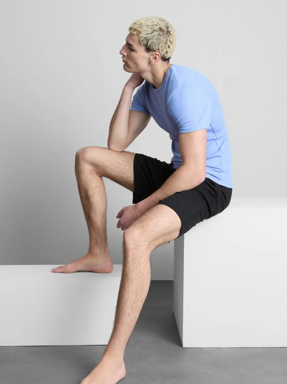 Gerippte T-Shirts, 2er-Pack