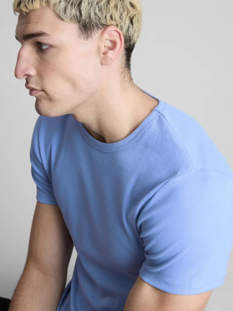 Gerippte T-Shirts, 2er-Pack