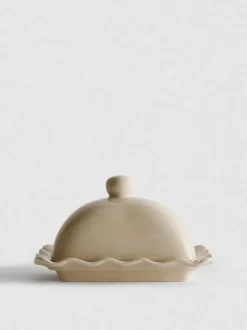 Gesprenkelte Butterdose