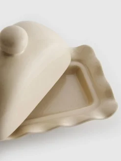 Gesprenkelte Butterdose