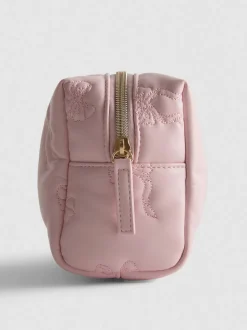Gesteppte Make-up-Tasche mit Schleife