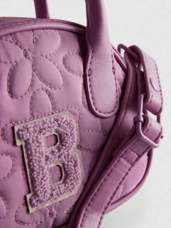 Gesteppte Mini-Tasche mit Initiale
