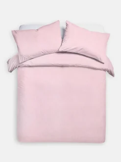 Gestreiftes Bettwäscheset aus Seersucker, Doppelbett