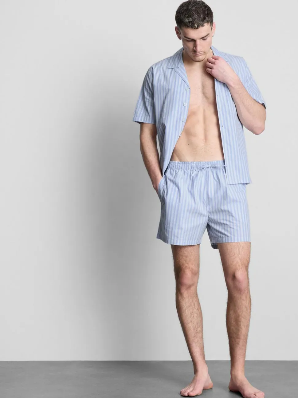 Gestreifte Schlafanzugshorts