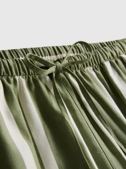 Gestreifte Shorts aus Baumwollpopeline