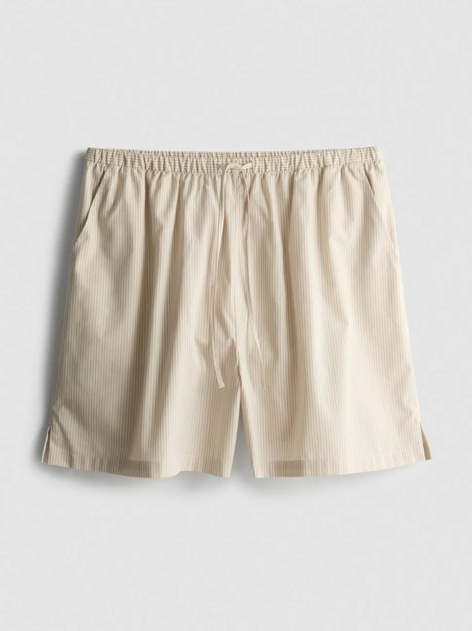 Gestreifte Shorts aus Baumwollpopeline