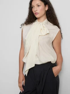 Gestreifte „The Edit“ Bluse zum Binden