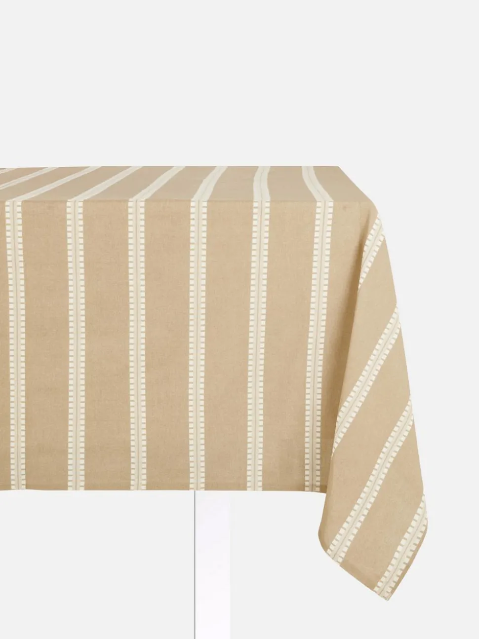 Gestreifte Tischdecke