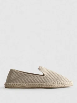 Gestrickte Low-Top-Espadrilles