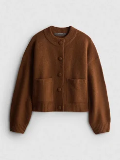 Gestrickter Bomber-Cardigan