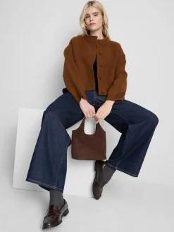 Gestrickter Bomber-Cardigan