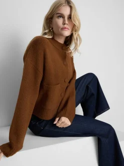 Gestrickter Bomber-Cardigan