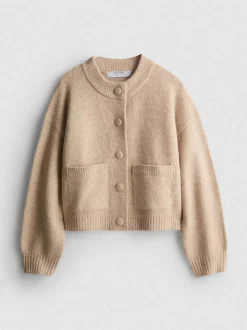 Gestrickter Bomber-Cardigan