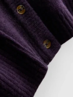Gestrickter Cardigan mit V-Ausschnitt