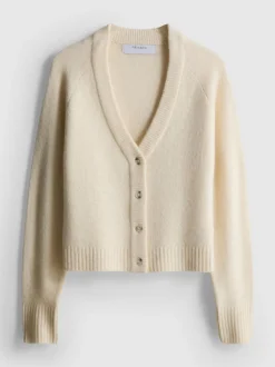 Gestrickter Cardigan mit V-Ausschnitt