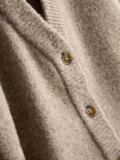 Gestrickter Cardigan mit V-Ausschnitt