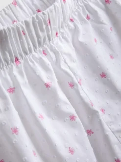 Gewebte Schlafanzugshorts aus Baumwolle