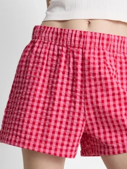 Gewebte Schlafanzugshorts aus Baumwolle