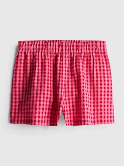 Gewebte Schlafanzugshorts aus Baumwolle