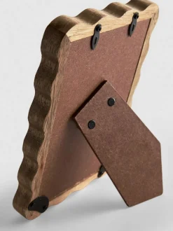 Gewellter Holz-Bilderrahmen | 10 cm x 15 cm (4 Zoll x 6 Zoll)