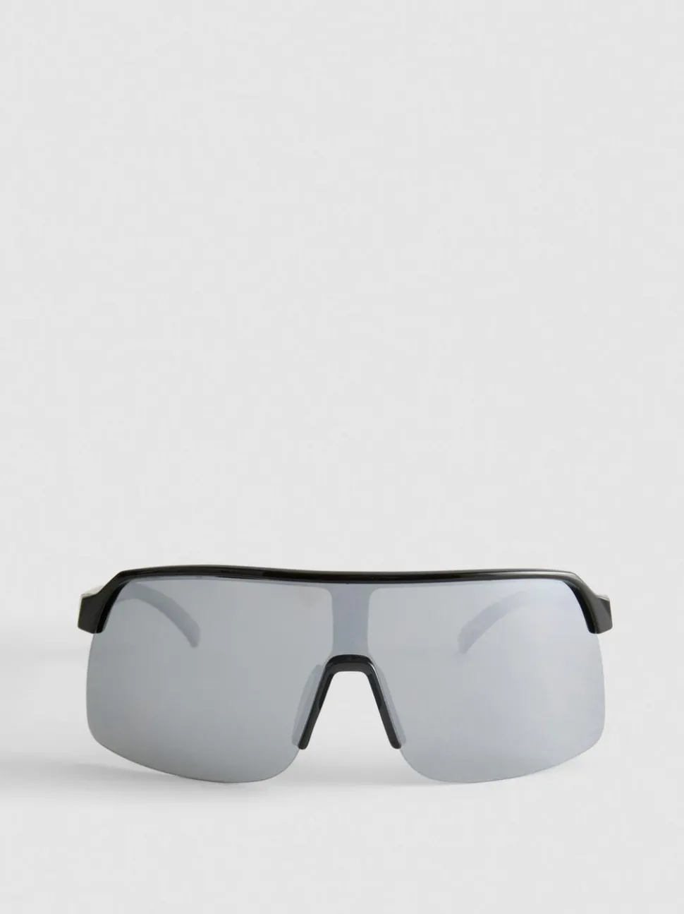 Gewölbte Sonnenbrille mit durchgehender Blende