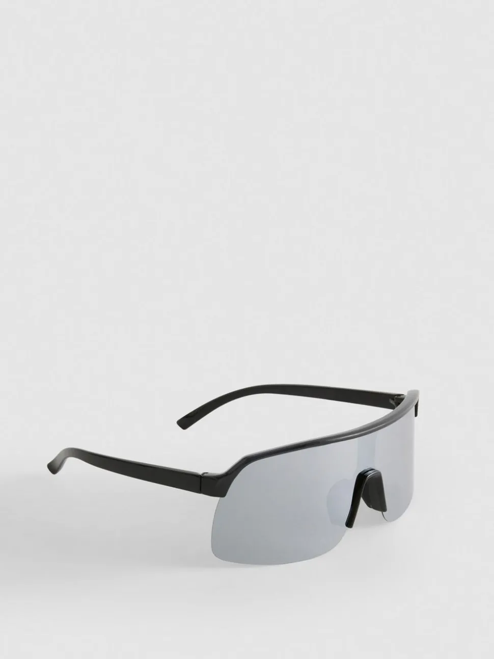 Gewölbte Sonnenbrille mit durchgehender Blende