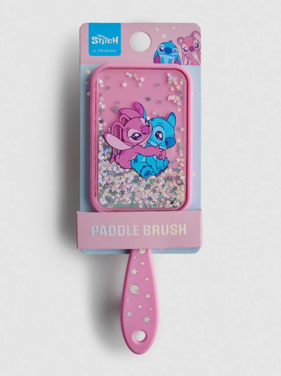 Glitzernde „Disney Stitch“ Paddel-Haarbürste