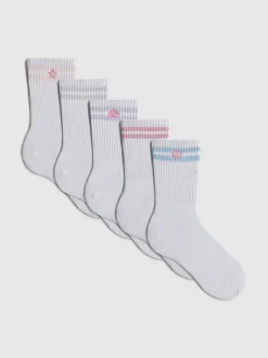 Glitzernde Sportsocken, 5er-Pack
