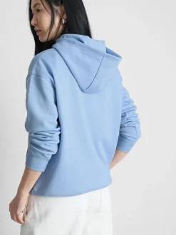 Grafik-Hoodie aus Baumwollmischung