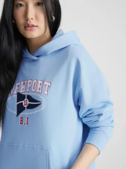 Grafik-Hoodie aus Baumwollmischung