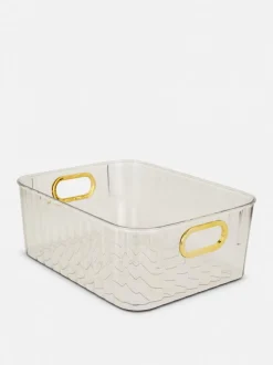 Große, transparente Aufbewahrungsbox